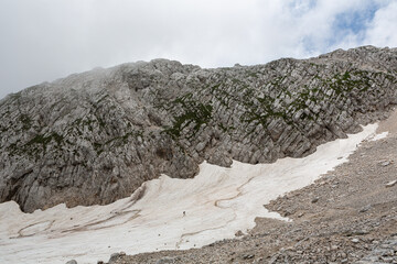 Mountain views in the Julian Alps in Slovenia,kanin