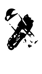 Rough Messy Dirty Print Mono Type Font Graphic