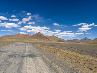 The landscape is very barren.