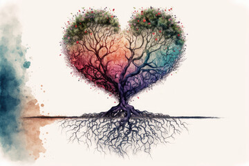 A Heart's Transformation; Fluttering Leaves and Rooted Branches