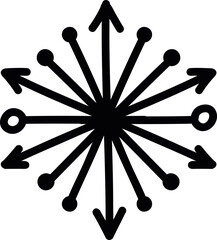 star isolated on a white background. Illustration in doodle style