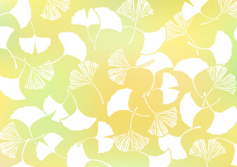 いちょう線画グラデ背景2