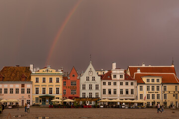 Tallinn streets at night

