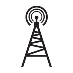 signal towers icon logo vector design template