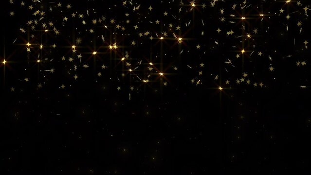 Stars And Particles 3D Animation Transparent Alpha Video