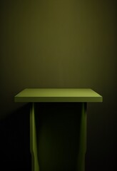 Podium for product advertisement or restaurant menus with colorful background, minimalist design Generative AI