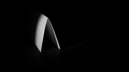 Monochromatic image of white piece of paper