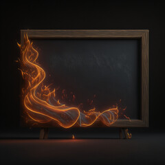 frame on fire