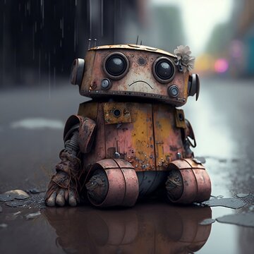 Afbeeldingen over "Sad Robot" – Blader in stockfoto's, vectoren en video's  over 359 | Adobe Stock