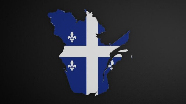 Quebec - Canada Province Border Map Intro