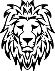 Obraz na płótnie Canvas lion head tattoo
