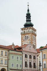 Fototapeta premium The church Tower in the center of Mikulov, Czech Republic