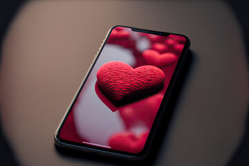 Heart on Phone