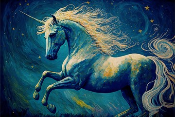 Obraz na płótnie Canvas Unicorn pixelart