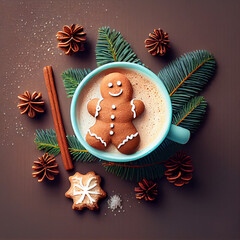 gingerbread cookies on table