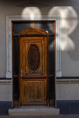 Streets of a small Baltic city on a sunny day