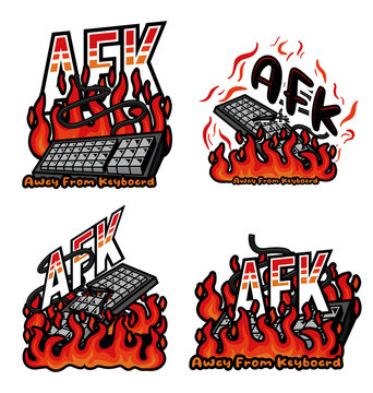 AFK keyboard burned