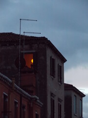 Venice building with silhouette
