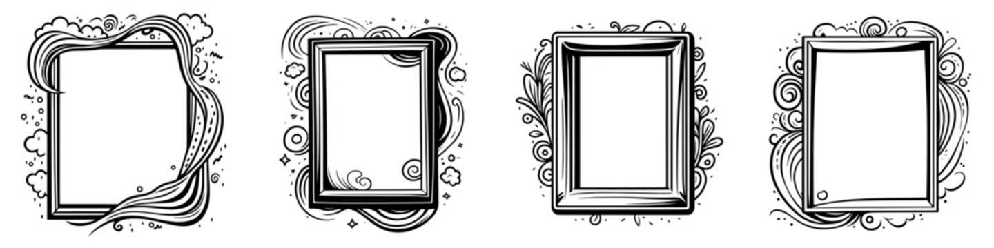 Illustrations of picture frames
