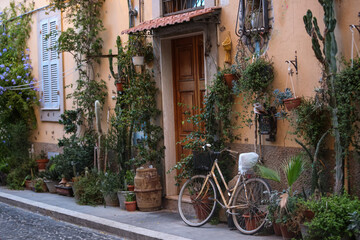 Fototapeta na wymiar Streets of old Civitavecchia