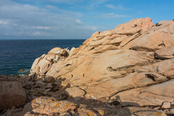 Summer Mediterranean landscapes around Sardinia