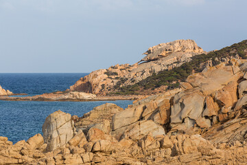 Summer Mediterranean landscapes around Sardinia