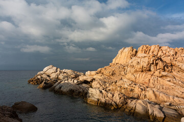 Fototapeta na wymiar Summer Mediterranean landscapes around Sardinia