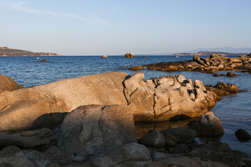 Summer Mediterranean landscapes around Sardinia