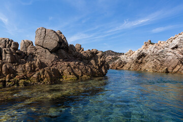 Summer Mediterranean landscapes around Sardinia