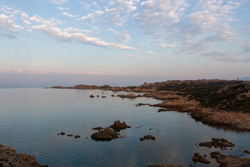 Summer Mediterranean landscapes around Sardinia
