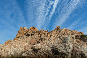 Summer Mediterranean landscapes around Sardinia
