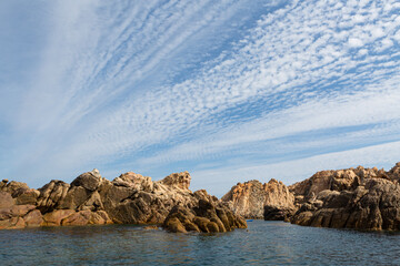 Summer Mediterranean landscapes around Sardinia