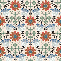 vector floral pattern - 566836051
