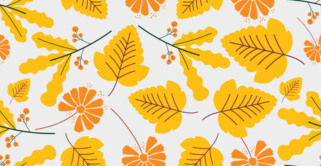 Autumn seamless pattern