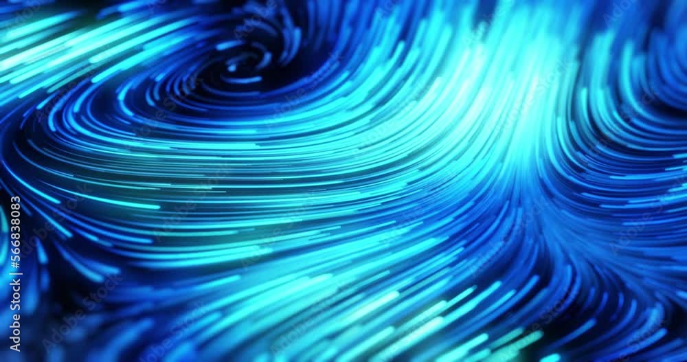 Poster abstract digital data stream technology background with blue light effect. business and corporate co