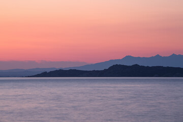 Landscapes in the Mediterranean on the coast of Sardinia