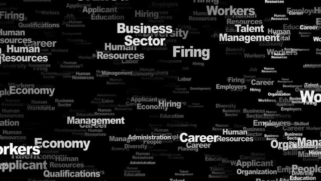 HUMAN RESOURCING Keywords Animation, Background, Loop, 4k
