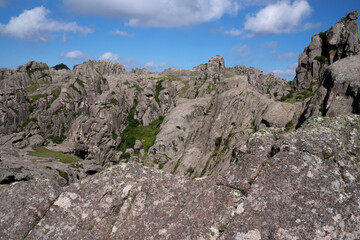 View of the rock massif Los Gigantes in Cordoba, Argentina.	