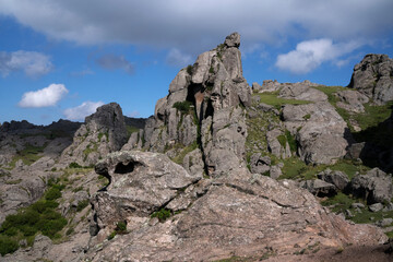 View of the rock massif Los Gigantes in Cordoba, Argentina.	
