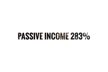 Fototapeta na wymiar Passive Income Business Sign Illustration Design