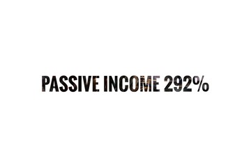Fototapeta na wymiar Passive Income Business Sign Illustration Design