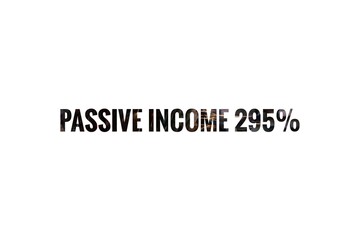 Naklejka na ściany i meble Passive Income Business Sign Illustration Design