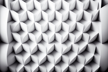 Obraz premium White Geometric background cube patterns created with generative ai