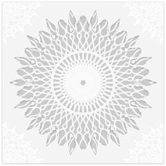 lace pattern mandala frame design