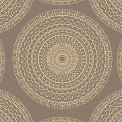 luxury gold ornamental mandala design background for Ramadhan event