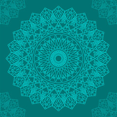 ornamental round lace pattern for background design