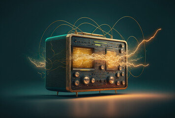 vintage, electronics, 80s, scanner, radio, analog