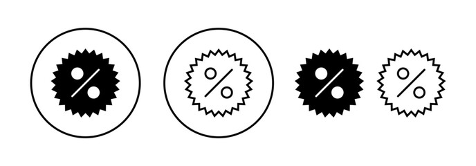 Discount icon vector for web and mobile app. Discount tag sign and symbol