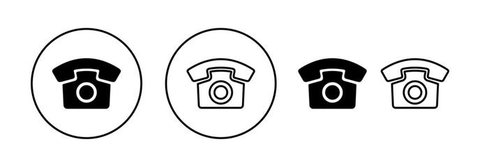 Telephone icon vector for web and mobile app. phone sign and symbol