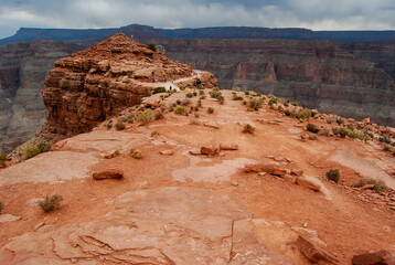 The read surface of the top of the grand canyon